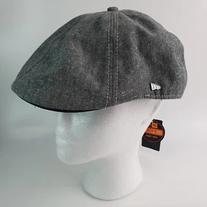 New Era Cap EK Carden Duckbill Padded Peak Ex Large Linen Newsboy Flat Cap Hat - Picture 1 of 13
