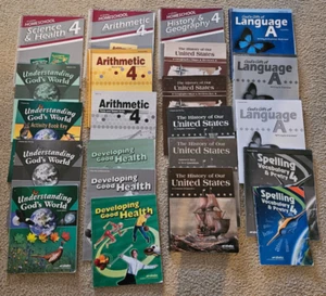 ABEKA Fourth 4th Grade Lot Books Teacher Manuals All Subjects Homeschool - Picture 1 of 6