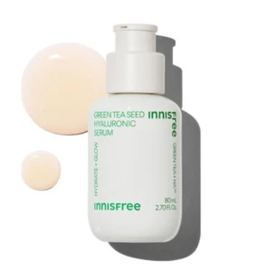 INNISFREE Green Tea Seed Hyaluronic Serum 80ml Hydrate+Glow, 2023 New - Picture 1 of 2