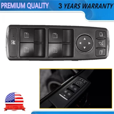 Master Power Window Switch For 2012-2015 Mercedes Benz ML350 Front Driver Side - Imagem 1 de 4