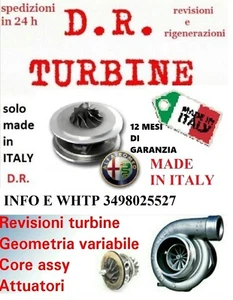 TURBINA COREASSY ALFA ROMEO GIULIETTA 159 147 2.0 JTDM 170 CV 803958 - Imagen 1 de 1