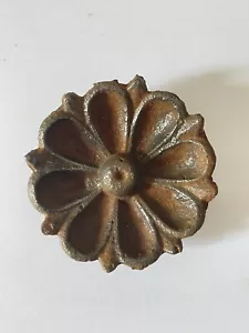 Ancienne Rosace en fonte pour Porte Portail Décoration Maison Jardin Fleurs - Picture 1 of 2