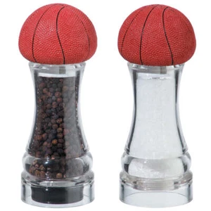 Juego de molino de pimienta y salero de baloncesto de 6" - Imagen 1 de 2