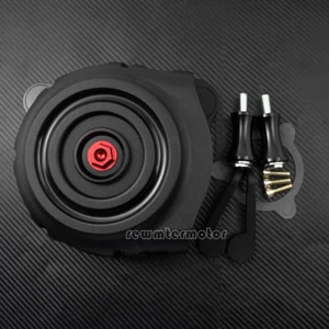 Matte Air Filter Intake Cleaner w/ Red Screw Fit For Harley Touring Trike 08-16 - Picture 1 of 7