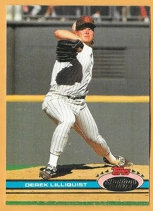 Derek Lilliquist San Diego Padres #268 - Topps Stadium Club casi nuevo-como nuevo 1991 - Imagen 1 de 2