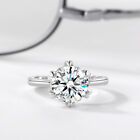 925 Sterling Silver Rings 2 ct simulation diamond Womens Wedding Engagement Ring