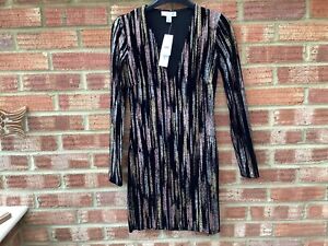 top shop black glitter dress size 6 NWT