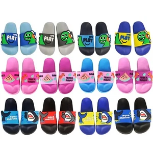 Badelatschen Kinder Badeschuhe Pantoletten Sport Slippers Dinosaurier Hai 24-35 - Bild 1 von 65