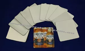 50x Square BLANK DRINKS COASTERS SUBLIMATION ink printing, heat press Local Ship - Picture 1 of 2