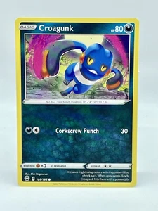 Croagunk 109/195 Silver Tempest Common Non Holo Pokemon TCG Mint Unplayed - Picture 1 of 6