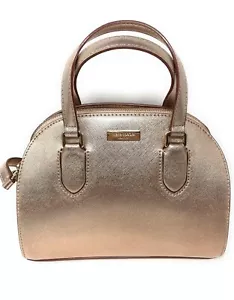 Kate Spade Laurel Way Mini Reiley Rose Gold Satchel Leather Bag - WKRU5639 - Picture 1 of 6