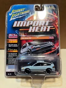 Honda Civic CRX 1990 1/64 JOHNNY LIGHTNING IMPORTACIÓN CALOR GRIS MIJO EXCLUSIVO - Imagen 1 de 2