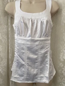 SURREALIST SATIN BLOUSE WHITE Medium NWOT  - Bild 1 von 3