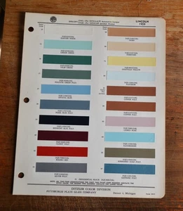 Vintage 1959 Ditzler Auto Color Lack Chip Lincoln 5917 - Bild 1 von 1