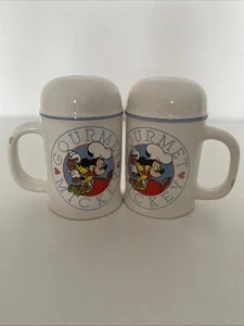 Treasure Craft Gourmet Mickey Mouse Salt And Pepper Shakers Disney White - Large - Picture 1 of 24