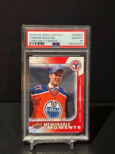 2016 Upper Deck Connor McDavid Rookie National Hockey Card Day #CAN 16 PSA 10 GE - Picture 1 of 2