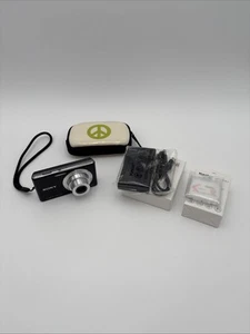 Sony CyberShot DSC-W530 14,1 megapixel fotocamera digitale con carica - nero *TESTATO FUNZIONANTE - Foto 1 di 21