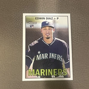 Edwin Diaz 2016 Topps Heritage High Number #559 RC Mariners Mets - Picture 1 of 8