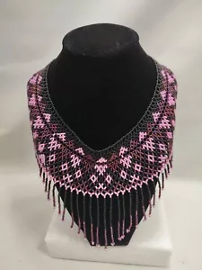 Collar Gargantilla Completa con Cuentas Hecho a Mano Sudamericano - Imagen 1 de 8
