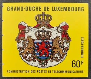Luxembourg 1989 60F stamp booklet issued Sept. 18, 1989 MNH - Bild 1 von 3