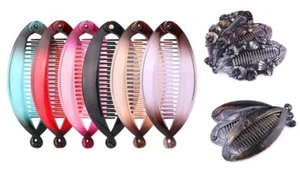Hair Clip Banana L12-14cm Fish Hair Comb Haarkrebs - Picture 1 of 33