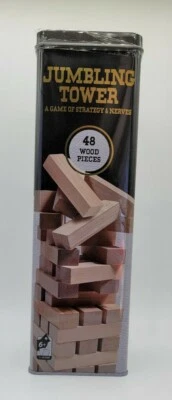 NEW Tumbling Jumbling Towers Wood Block Game - Image 1 of 3