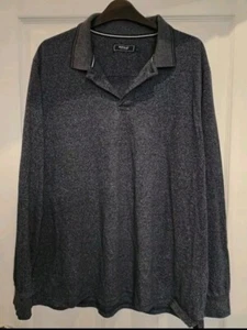 Men's Long Sleeve Lightweight Jumper With Collar Size L - Picture 1 of 3
