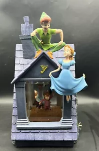 RARO Disney Peter Pan You Can Fly Darling House Globo de Nieve Música LEER - Imagen 1 de 11
