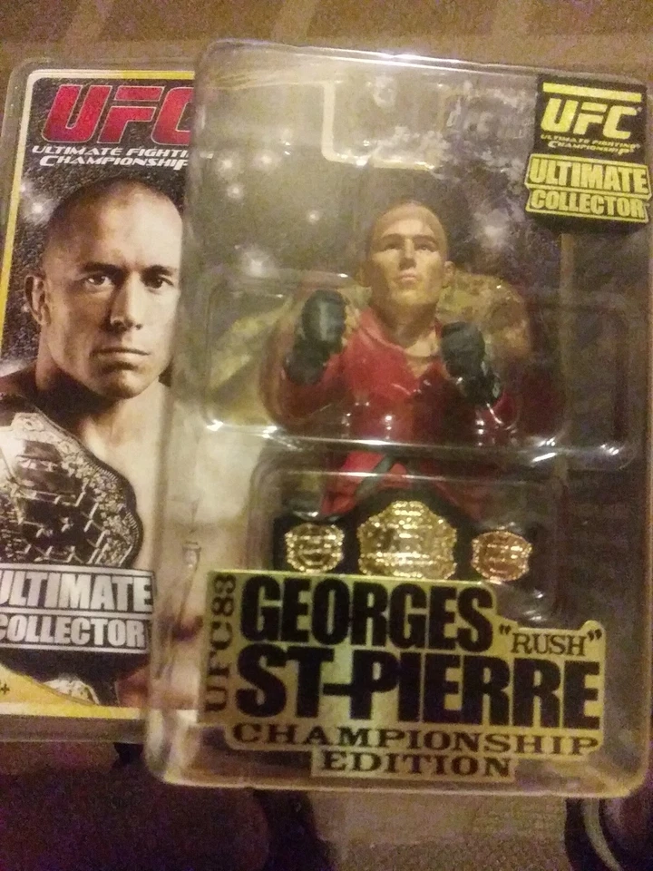 Georges St-pierre UFC 83 Championship Edition Collector Figure With Belt