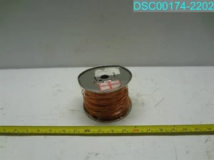 SOLID BARE COPPER SINGLE GROUNDING WIRE 5 Lb. Spool DIA 0.0348" 55000 PSI MAX - Picture 1 of 4