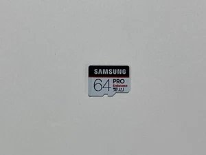 Carte micro SDXC Samsung PRO Endurance 64 Go 100 Mo/s MB-MJ64GA/AM - Photo 1 sur 6