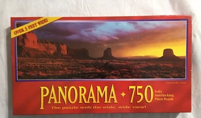 Milton Bradley Panorama 750 Pc Jigsaw Puzzle Monument Valley Arizona 1994 MB USA - Image 1 of 4