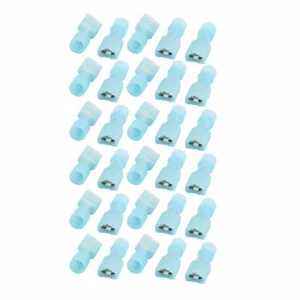 30Pcs 1.5-2.5mm2 Wire Insulated female Spade Crimp Terminal Connector Blue ✦KD - Picture 1 of 4