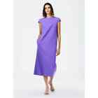 Tibi Compact Ultra Stretch Knit Lean Midi Dress in Purple size 4