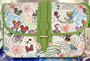 DOONEY & BOURKE DISNEY PARKS GRÜN SKETCH CROSSBODY HANDTASCHE 10. JAHRESTAG. - Bild 1 von 7
