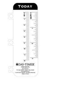 Day-Timer Organizer Planner Snap In Page Locator Marker Ruler, Today Drop-Down - Picture 1 of 10
