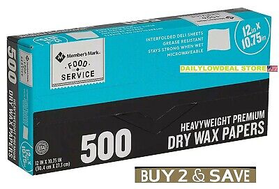 Member's Mark Heavyweight Wax Papers 12  X 10.75 , 500 Count • 14.92$