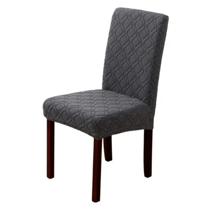 Capa elástica para cadeira de cor sólida 1/2/4 peças para sala de jantar - Imagem 1 de 4