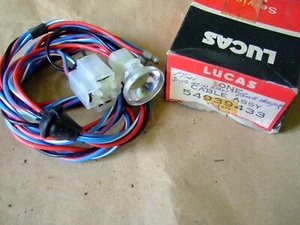Lucas 545939433 cable assembly mini side head lamp with bulb holder NOS in box - Picture 1 of 3