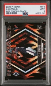CJ Stroud 2023 Phoenix Fire Forged Black Prizm 1/10 PSA 9 MINT SSP EBAY 1/1 - Picture 1 of 3