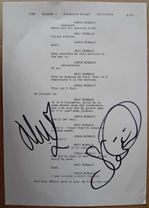ORIGINAL AUTOGRAPHED TIME SCRIPT PAGE STEPHEN GRAHAM & HANNAH WALTERS - Picture 1 of 1