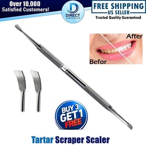 Dentaltarter Schaber Edelstahl Zahnarzt Werkzeuge Plaque Entferner Zahnpflege - Bild 1 von 4