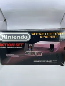Vintage Nintendo NES Action Set Heimkonsole - Weiß/Grau Nur Verpackung 1988 - Bild 1 von 16