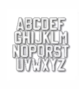 Alphabet Stitched upper case letters metal craft die. UK seller - Picture 1 of 1