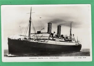 SS Montclare Canadian Pacific RP pc sin usar AK366 - Imagen 1 de 2