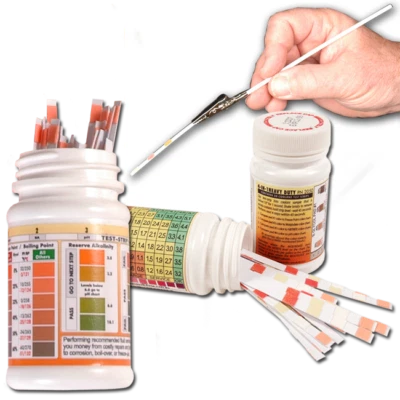 Tiras reactivas de refrigerante para radiadores diésel "4 vías" camiones de alta resistencia, equipos, barcos Foto 1 de 4