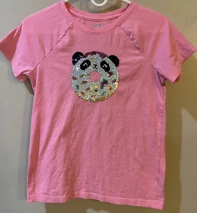 Cat And Jack Panda Face Donut Color Pink & Rainbow Girls 14/16 - Picture 1 of 6