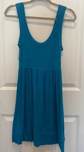 XXI A Line Fit & Flare Tank Style Dress Turquoise Blue Small S - Picture 1 of 9