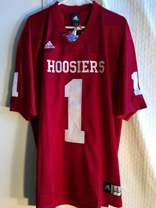 Adidas Premier NCAA Jersey University of Indiana Hoosiers #1 Red Men's L - Picture 1 of 2