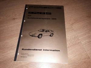 Porsche 928S mit Anti Blockiersystem Kundendienst Information Heft WKD 490710 - Bild 1 von 10